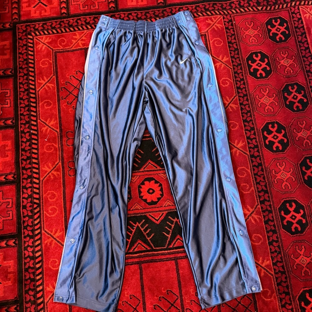 vintage Nike breakaway tear-away pants large white